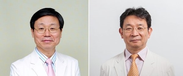 스포츠닥터스 의사회 고문으로 위촉된 김은상 교수(좌)와 김성주 교수(우)