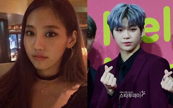 가수 육지담, 워너원 강다니엘 /사진=육지담 SNS, 스타투데이