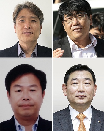 왼쪽 위부터 시계방향으로 이종훈·함철·김광성·노효동 수상자