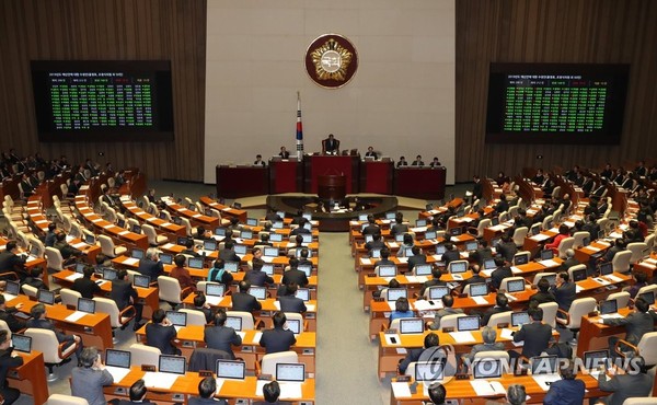 2019년 예산안 국회 통과/사진=연합뉴스