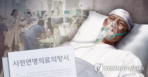 존엄사법·연명치료 거부·사전연명의료의향서 (PG)/ 사진=연합뉴스