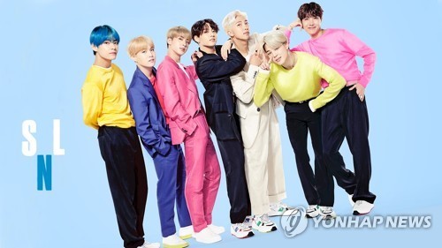 방탄소년단, 미국 'SNL'서 신곡 공개/사진=연합뉴스