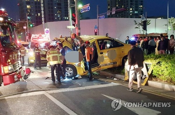 인천 송도 축구클럽 승합차 사고 /사진=연합뉴스