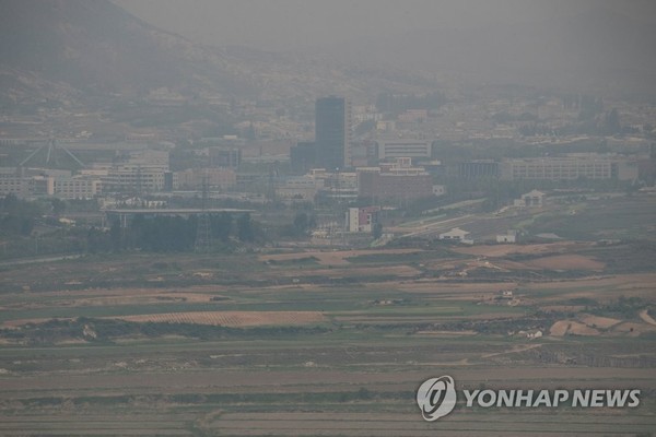 흐릿한 개성공단 /사진=연합뉴스