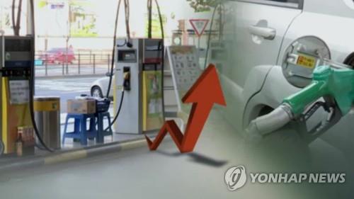 휘발윳값 5개월여만에 1천500원 돌파…한주새 29원 올라(CG) /사진=연합뉴스