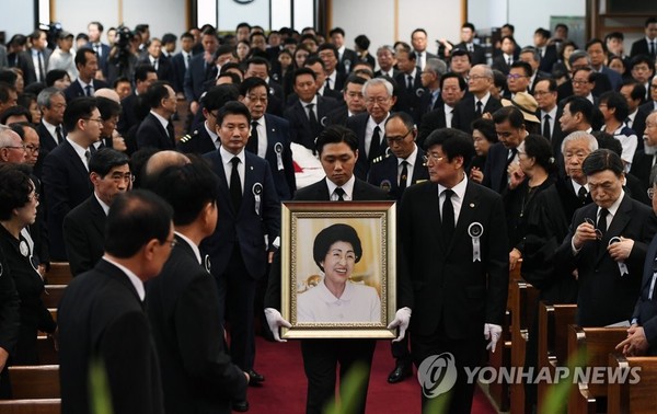 이희호 여사 장례 예배 /사진=연합뉴스