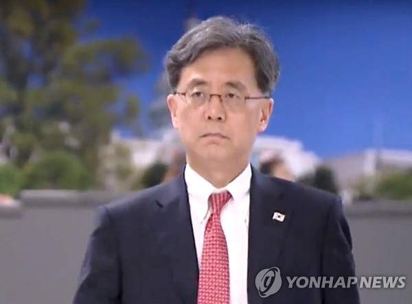 워싱턴 도착한 김현종 국가안보실 2차장 /사진=연합뉴스
