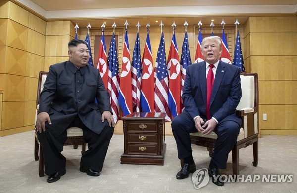 판문점에서 열린 북미 정상회담 /사진=연합뉴스