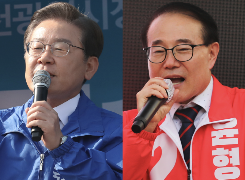 이재명 46.6% vs 윤형선 46.9%…시민단체 '이재명 고전, 여론조작'