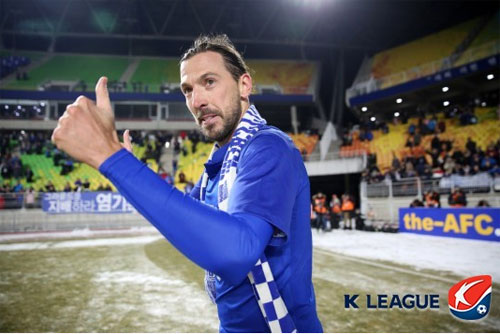 데얀의 멀티골 활약에 수원 삼성은 ACL 시드니FC와의 경기에서 승리했다. 사진=한국프로축구연맹