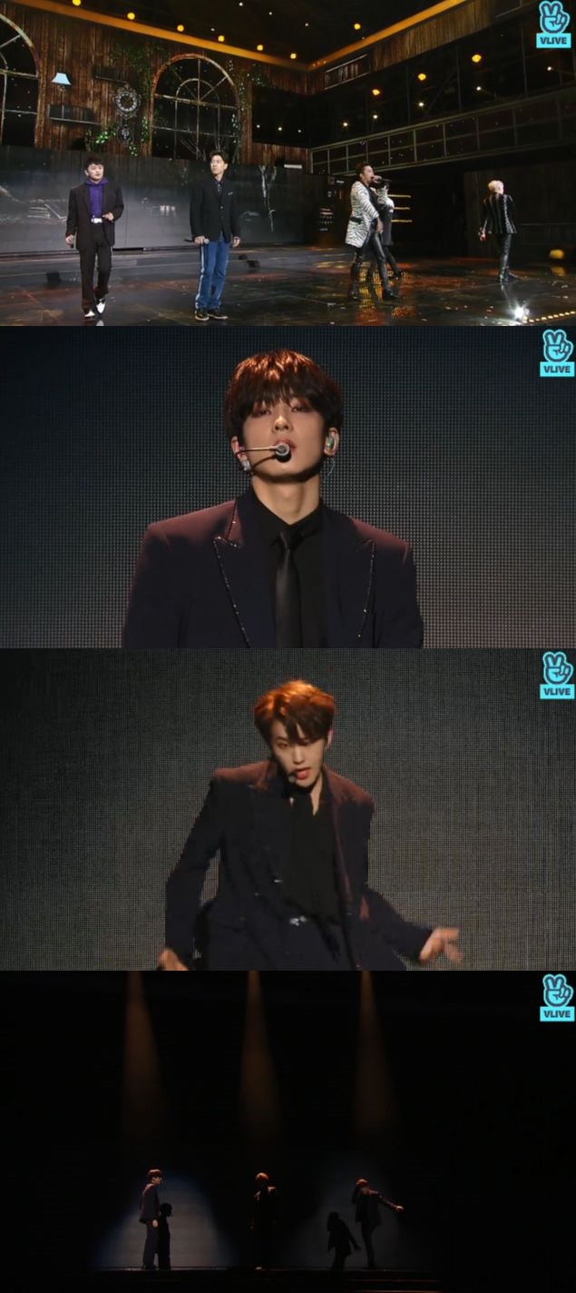 2018 가온차트 K-POP 어워드 세븐틴 엔딩 사진=네이버 V라이브 화면 캡처