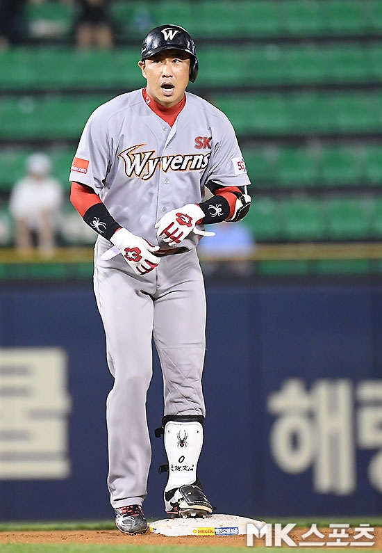 김강민(사진)이 이번 시리즈 돋보이는 활약을 펼쳤다. 사진(잠실)=김영구 기자