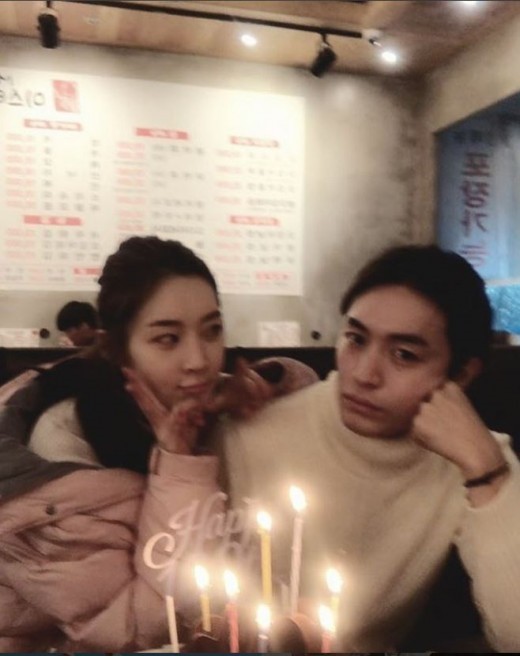 한아름,이승재. 사진|이승재 SNS