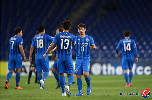 K리그1 선두 울산 현대는 AFC 챔피언스리그 16강에서 우라와 레드와 맞붙는다. 사진=한국프로축구연맹 제공