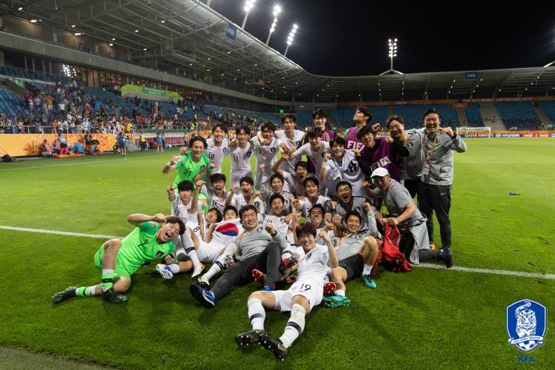 한국이 에콰도르를 꺾고 2019 FIFA U-20 월드컵 결승에 진출했다. 일본언론은 한국의 이전과 다른 패턴에 놀라움을 표시했다. 사진=대한축구협회 제공