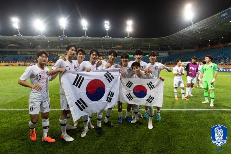 대한민국은 16일 오전 1시 폴란드 우치에서 우크라이나와 2019 FIFA U-20 월드컵 결승전을 치른다. 사진=대한축구협회 제공