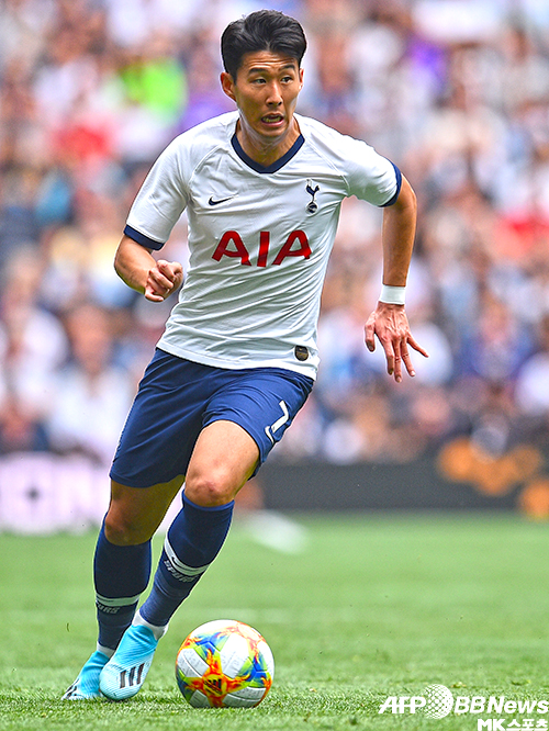 손흥민은 지난 시즌 EPL 최종전 레드카드로 받은 징계 때문에 이번 시즌 리그 첫 2경기에 결장한다. 사진=AFPBBNews=News1