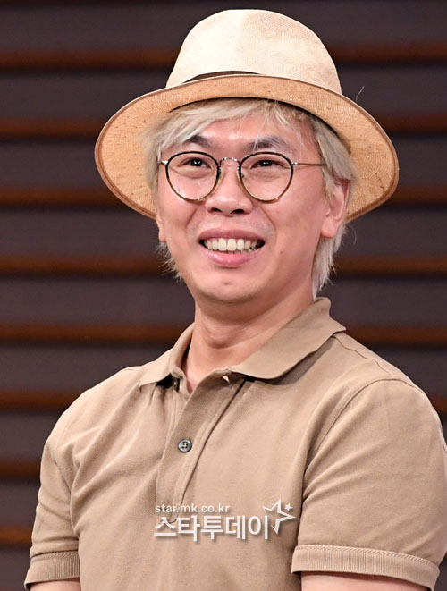'같이 펀딩' 제작발표회에 참석한 김태호PD. 사진| 유용석 기자