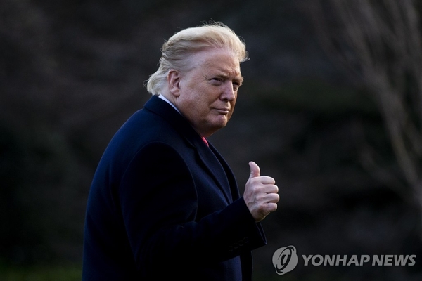 윌리엄 문 기자가 포착한 트럼프 대통령 얼굴 / 사진=연합뉴스