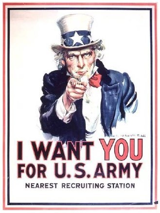 1917년 제1차 세계 대전 당시의 포스터 / 사진=트위터 캡처