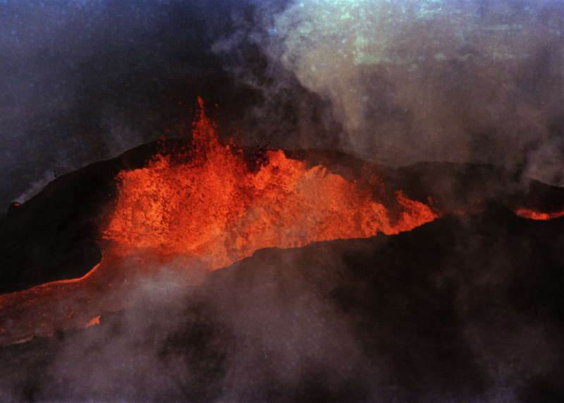1984년 4월 마우나 로아 화산 분화 장면. / AP = 연합뉴스