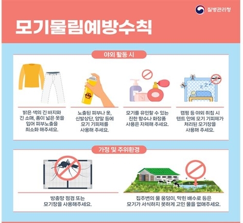모기 물림 예방수칙. / 사진=질병관리청 제공