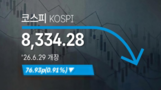 [속보] 코스피 8334.28(▼76.93p, 0.91%), 원·달러 환율 1536.5(▲4.5원) 개장