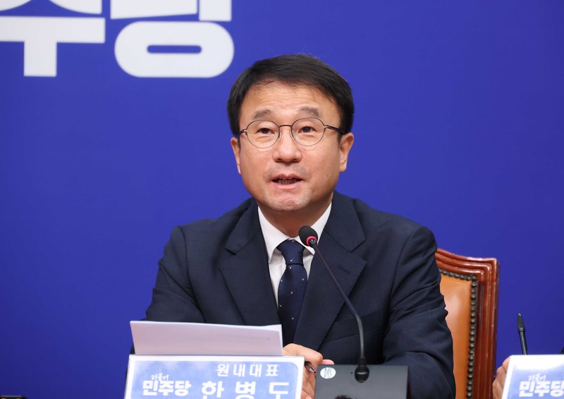 더불어민주당 한병도 원내대표가 오늘(31일) 국회에서 열린 최고위원회의에서 발언하고 있다. / 사진=연합뉴스