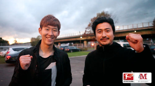 안정환과 손흥민이 독일현지에서 만남을 가졌다.