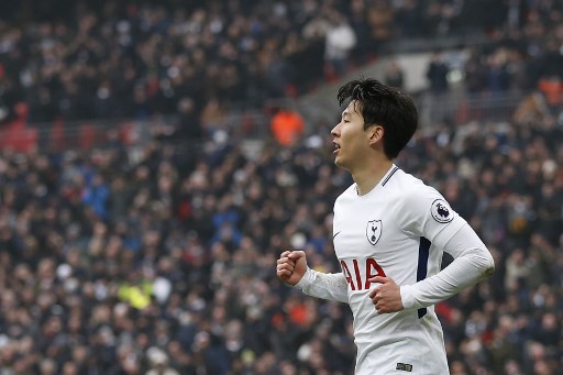 손흥민이 허더스필드와의 경기에서 멀티골을 터뜨렸다. 사진=AFPBBNEWS=News1