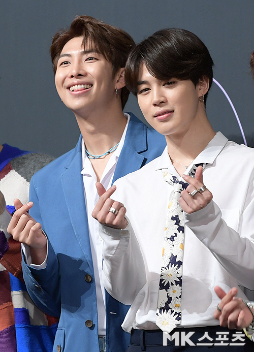 방탄소년단 RM, 지민 사진=MK스포츠 천정환 기자