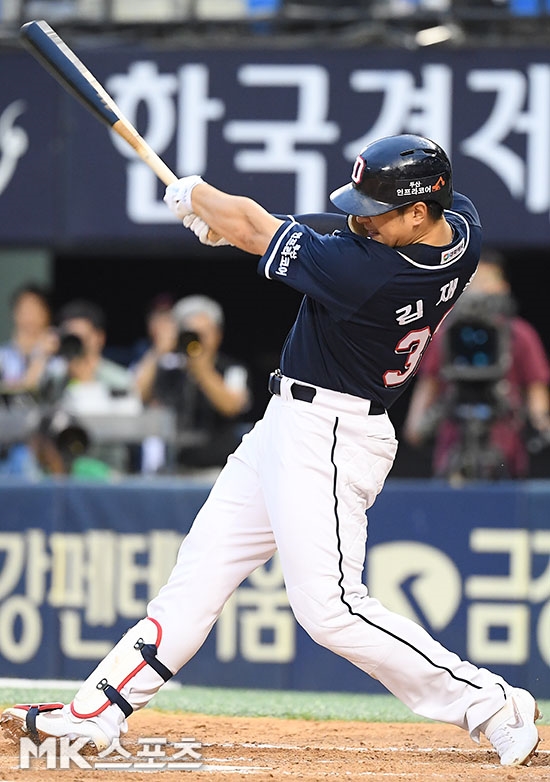 두산은 5일 김재환을 1군 엔트리에 등록할 예정이다. 사진=김영구 기자