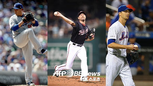 류현진이 미국 방송 NBC로부터 맥스 슈어저, 제이콥 디그롬과 2019 MLB 내셔널리그 사이영상 3강 구도를 형성하고 있다는 평가를 받았다. 사진=ⓒAFPBBNews=News1