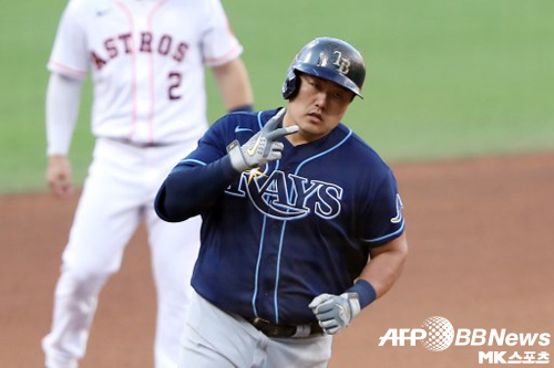 최지만이 이날은 벤치에서 시작한다. 사진=ⓒAFPBBNews = News1