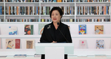 김정숙 여사, 중동 최대 도서관에 한국 도서 250여권 기증

