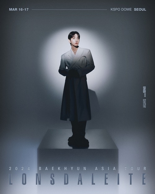 백현, 티켓파워 입증...단독 콘서트 ‘Lonsdaleite’ 일반 예매 오픈 당일 ‘솔드 아웃’